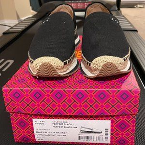 Tory Burch Daisy Espadrille Sneaker Size 8.5 Black
